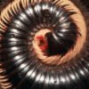 Giant Pink Foot Millipedes (Narceus americanus)