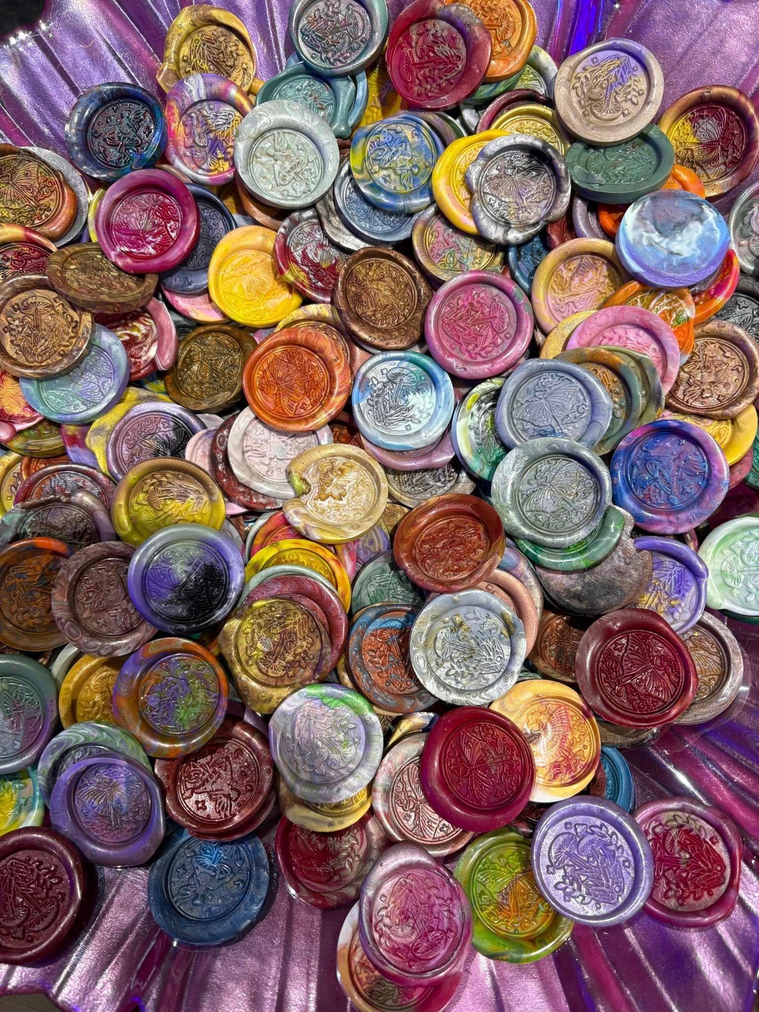 Wax sigil macro textures