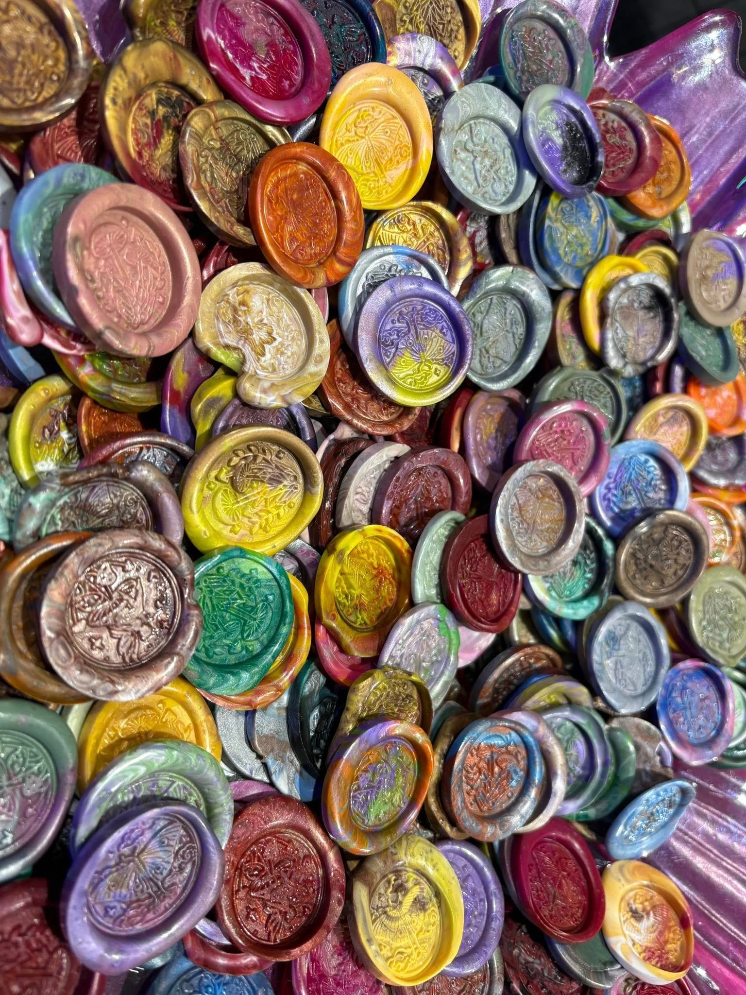 Wax sigils display arrangement