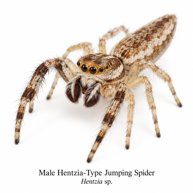 Hentzia Jumping Spider (Hentzia sp.) – alternate view