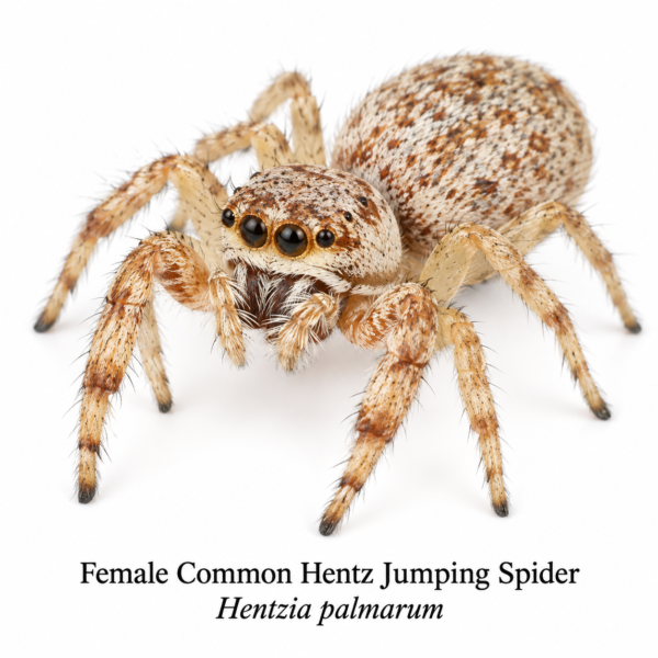 Common Hentz Jumping Spider-Female Hentzia Jumping Spider (Hentzia sp.)