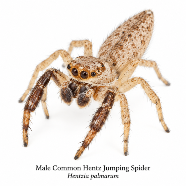 Common Hentz Jumping Spider-Male Hentzia Jumping Spider (Hentzia sp.)