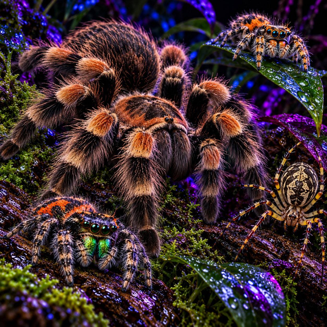 Costa Rican Stripe Knee Tarantula (Aphonopelma seemanni)