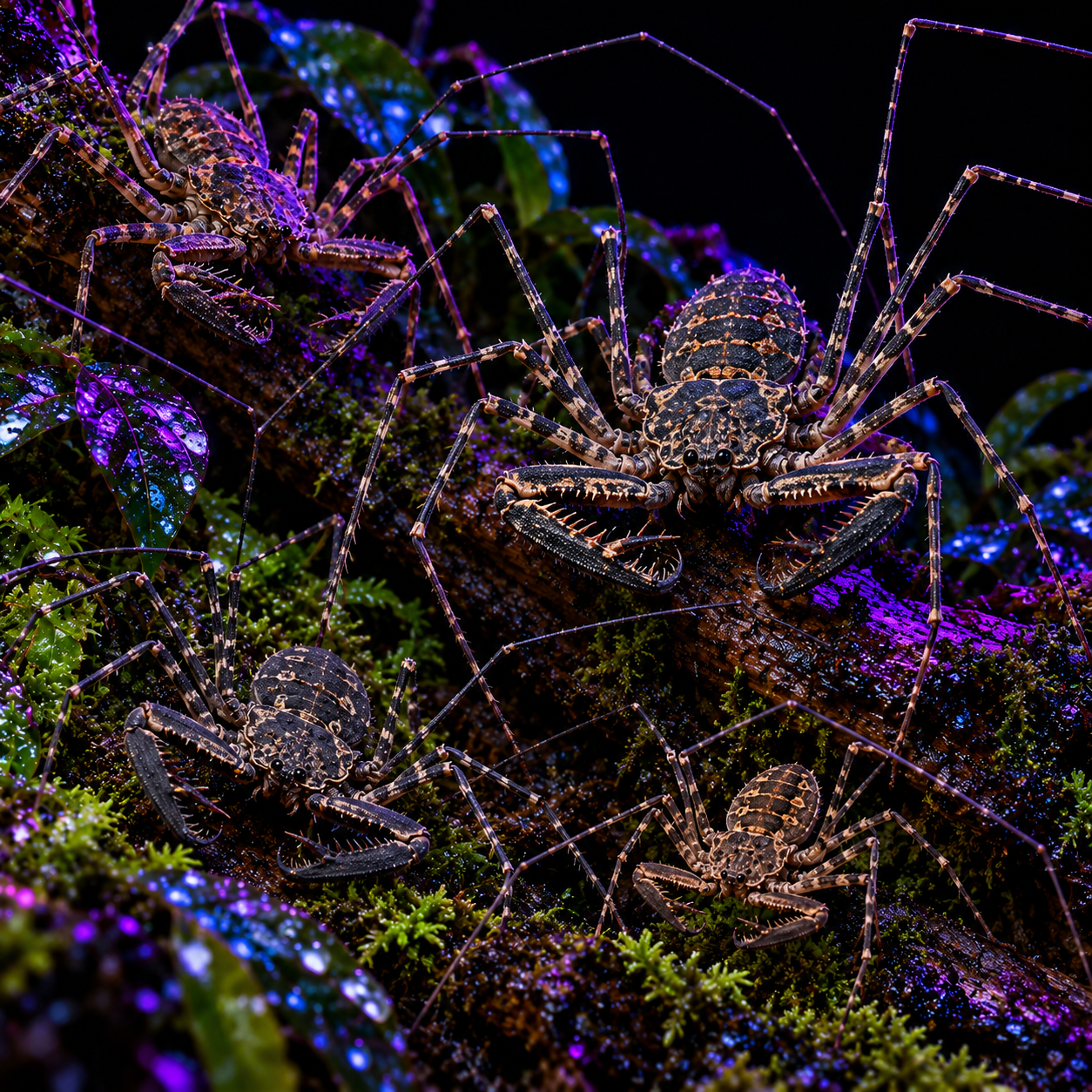 Central American Giant Tailless Whipspiders (Phrynus whitei)
