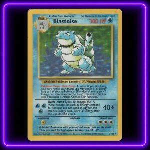 01-Blastoise-UV Blastoise - Original Vintage Pokémon TCG Card