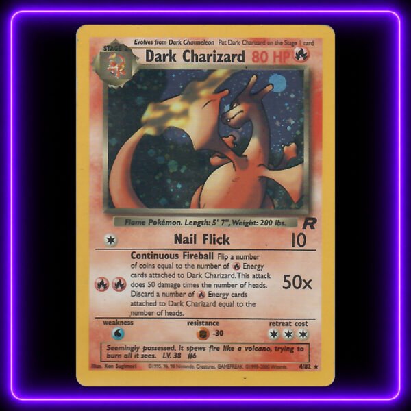 Dark Charizard [Rocket] - Original Vintage Pokémon TCG Card