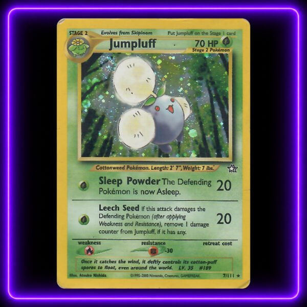 Jumpluff - Original Vintage Pokémon TCG Card