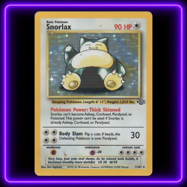 Snorlax - Original Vintage Pokémon TCG Card