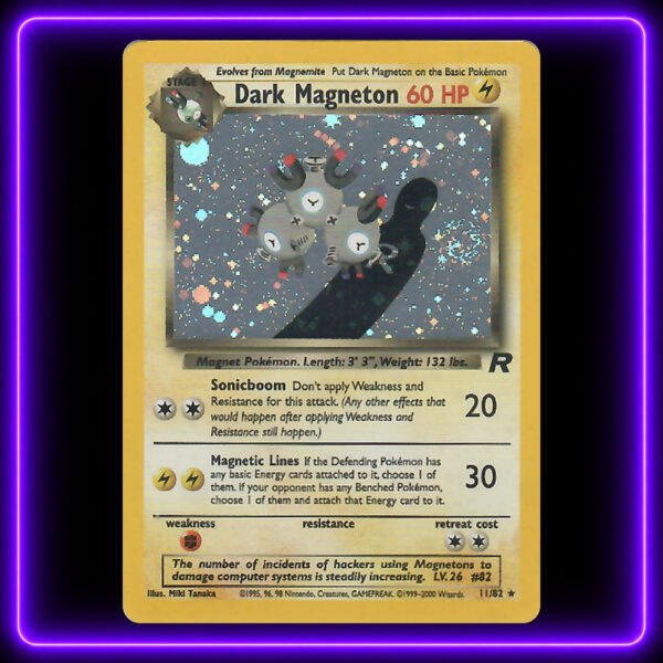 Dark-Magneton [Team Rocket] - Original Vintage Pokémon TCG Card