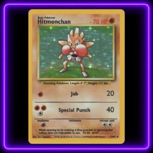 02-Hitmonchan-UV Hitmonchan - Original Vintage Pokémon TCG Card