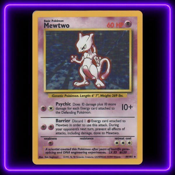 Mewtwo - Original Vintage Pokémon TCG Card