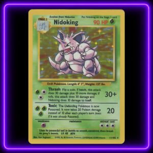 Nidoking - Original Vintage Pokémon TCG Card