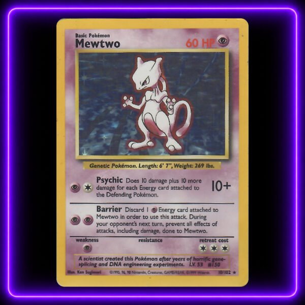 Mewtwo - Original Vintage Pokémon TCG Card
