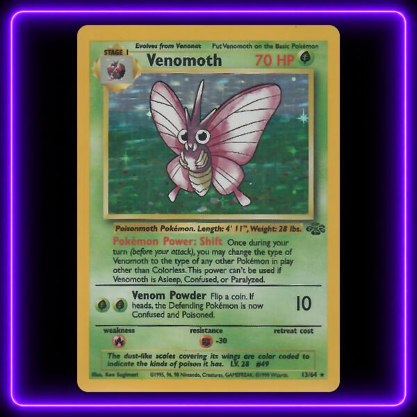 Venomoth - Original Vintage Pokémon TCG Card
