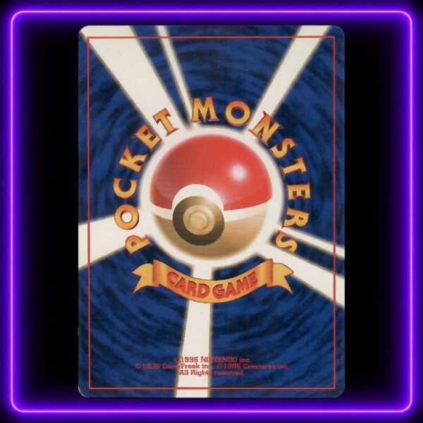 05-Rockets-Zapdos-Japanese-Back-UV Rocket's Zapdos, Japanese Holo - Original Vintage Pokémon TCG Card