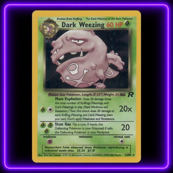 06-Dark-Weezing-UV Dark Weezing - Original Vintage Pokémon TCG Card