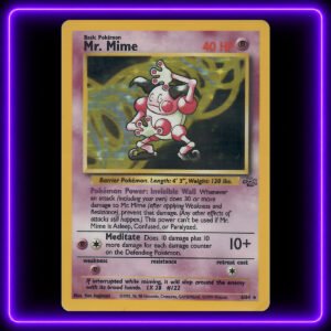 Mr. Mime (English Jungle Holo) - Original Vintage Pokémon TCG Card