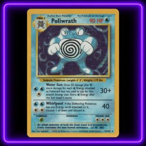 08-Poliwrath-UV Poliwrath - Original Vintage Pokémon TCG Card