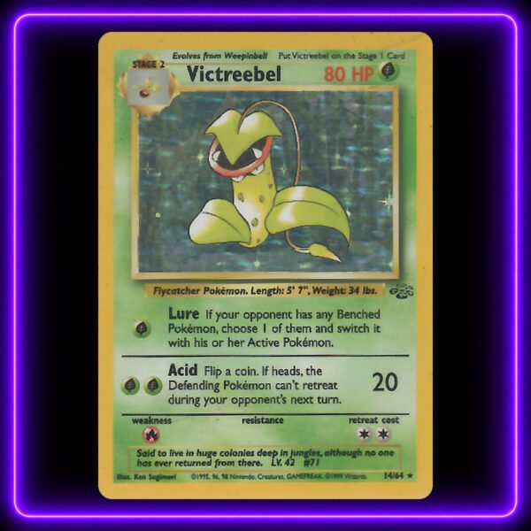 08-Victreebel-Center-UV Victreebel - Original Vintage Pokémon TCG Card