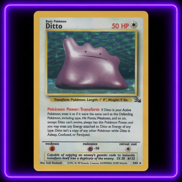 Ditto - Original Vintage Pokémon TCG Card