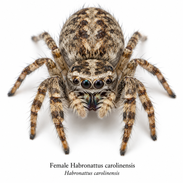 Female_Habronattus_carolinensis Paradise Jumping Spider (Habronattus sp.)