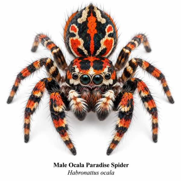 Male_Ocala_Paradise_Spider_Habronattus_ocala Paradise Jumping Spider (Habronattus sp.)
